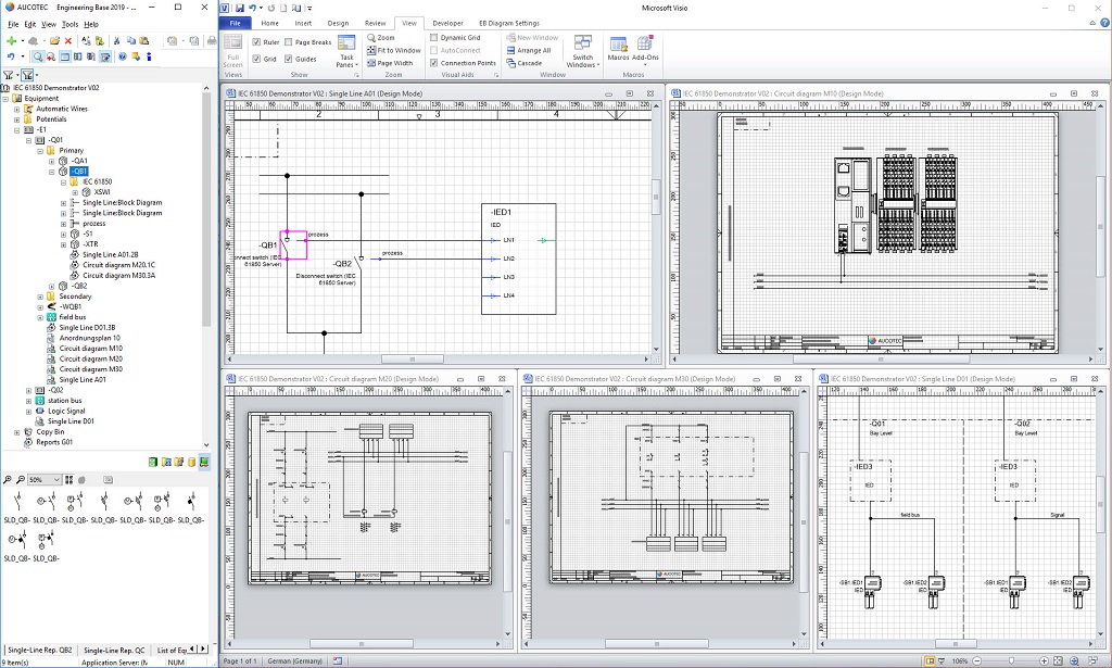 Grafik_Umspannwerk_IEC_61850_Aucotec