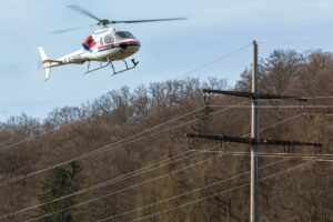 Inspektion Stromleitung Strommast Pappenheim