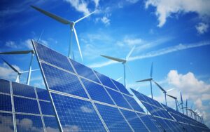 Wind,Turbines,And,Solar,Panels.,Green,Energy