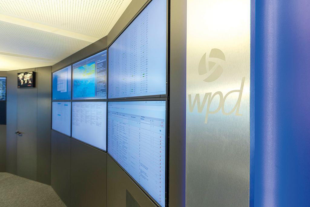 Monitorwand Leitwarte