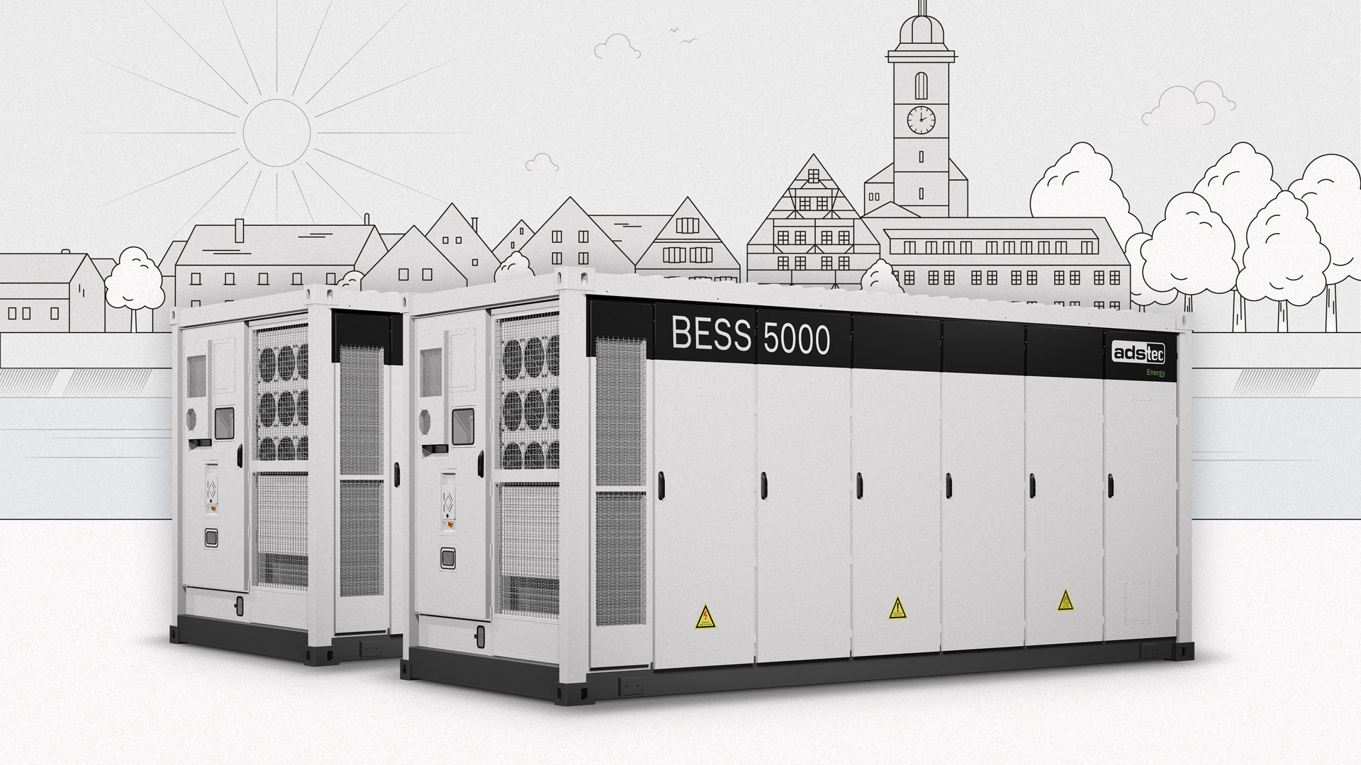 In Nürtingen kommt das Batteriespeichersystem BESS 5000 der ADS-TEC Energy zum Einsatz. (BIld: ADS-TEC Energy)