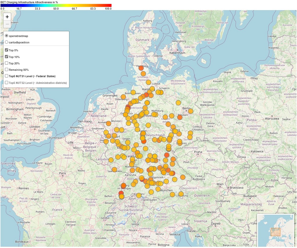 Karte-Ladeinfrastruktur-E-Lkw-HoLa-Projekt