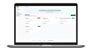 Das neue M3E-Tool verschickt automatisch standardisierte Fragebögen an relevante Akteure, sammelt die Rückmeldungen ein und wertet sie in einem zentralen Dashboard aus. (Bild: M3E GmbH)
