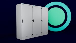 Die industrielle Steuerschrankserie des SIVACON 8MF1 wird zu 100 Prozent aus Schrott von europäischen Lieferanten unter Einsatz von Windkraftenergie gefertigt. (Bild: Siemens Aktiengesellschaft)