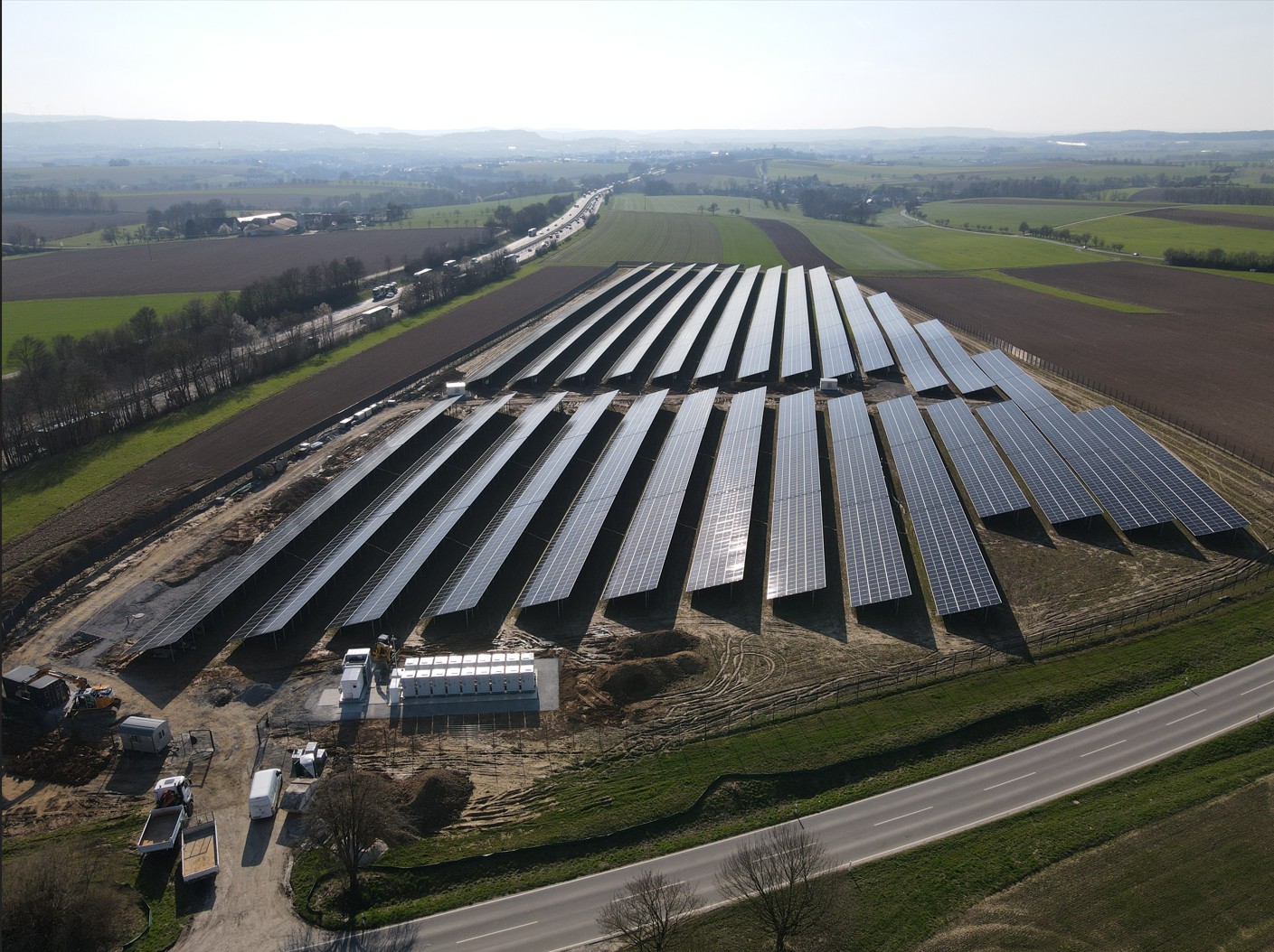 Der Solarpark bei Öhringen der EnBW. (Bild: EnBW)