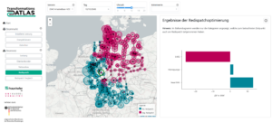 Nutzer:innen können interaktiv eigene Auswertungen vorzunehmen. Grafik: Fraunhofer IEE