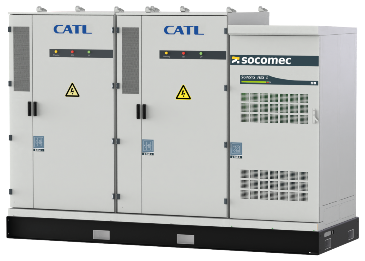 Das Speichersystem SUNSYS HES L SKID. Bild: Socomec