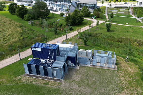 Im Mittelpunkt des Forschungsprojekts steht ein 50MWh-Wasserstoff-Röhrenspeicher, der in den Energiepark der TH Ulm integriert wird. (Bild: Technische Hochschule Ulm)